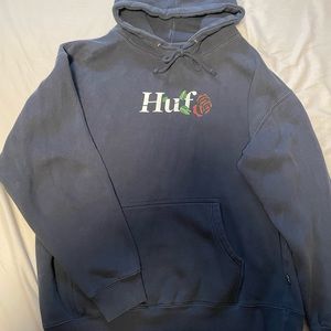 COPY - HUF Rose Hoodie Navy